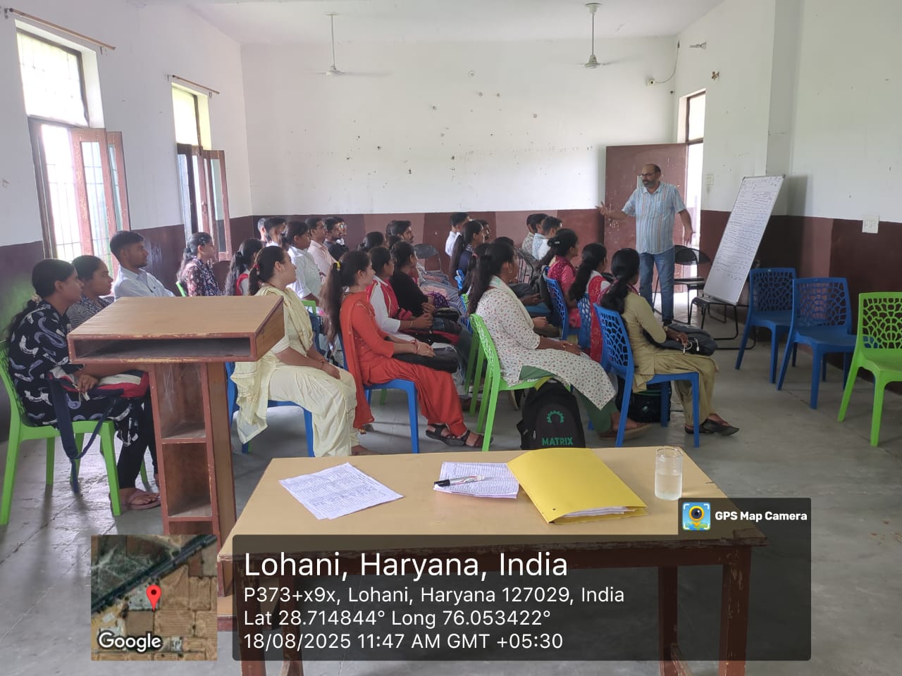 Teaching practice activity at Shivam College